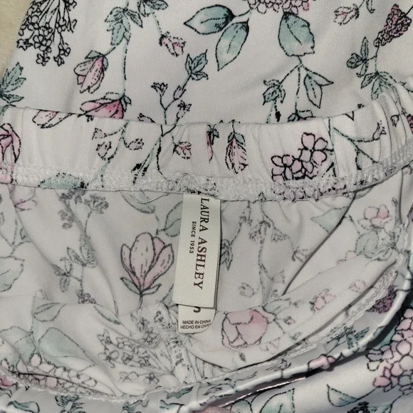 Laura Ashley Pink Floral Pajama Set - Picture 2 of 3